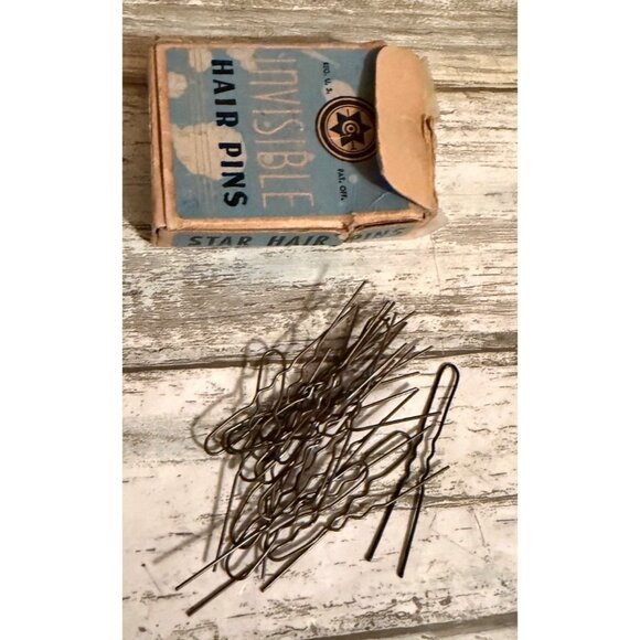 Vintage Hair Pin Lot - Gayla Hold-Bob & WWII Invisible Pins Lot of 2 - Picture 9 of 12